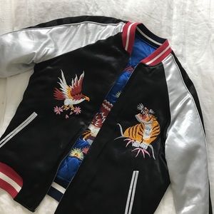 Reversible Topshop Bomber Jacket